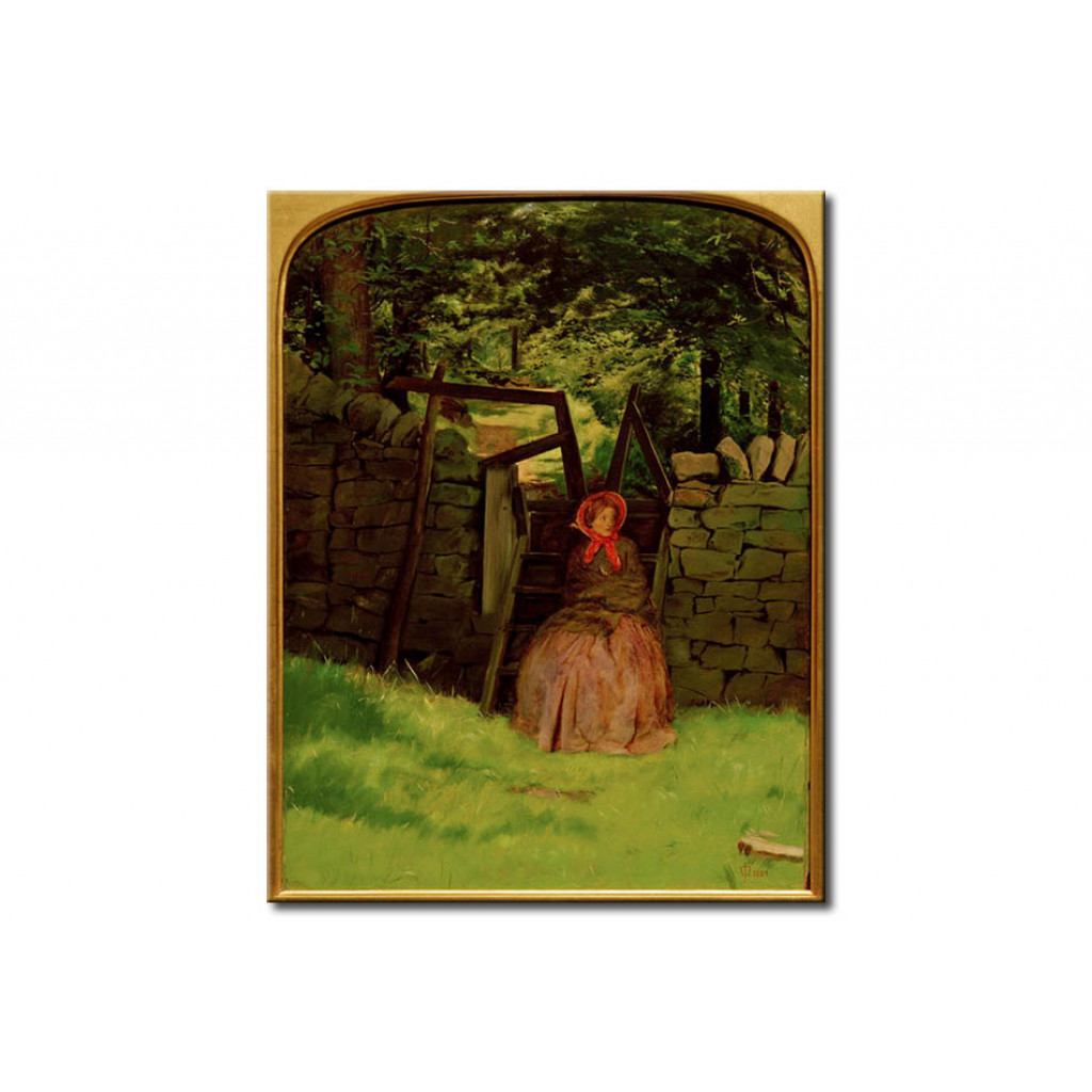 Schilderij  John Everett Millais: Waiting