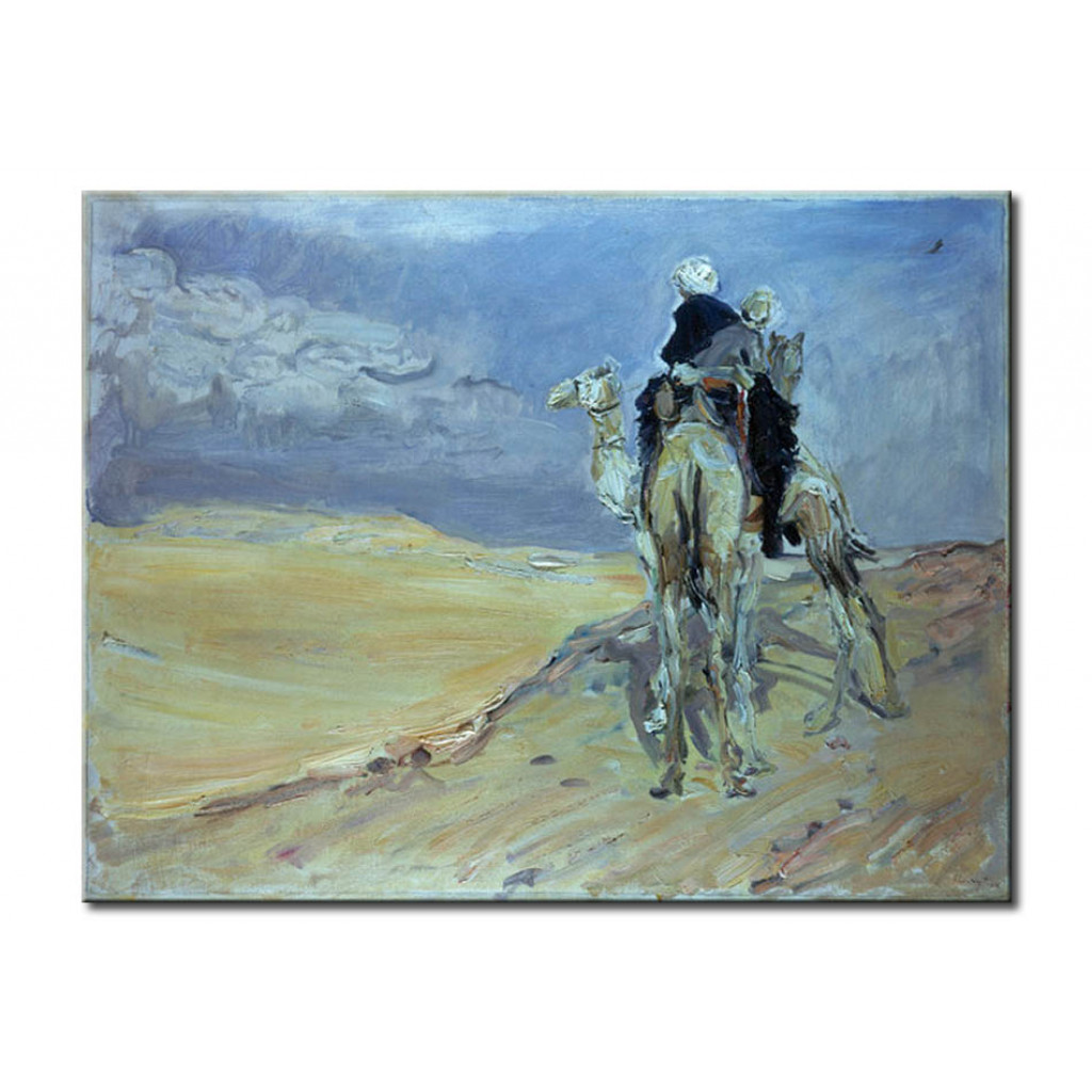 Schilderij  Max Slevogt: Sandsturm In Der Libyschen Wüste