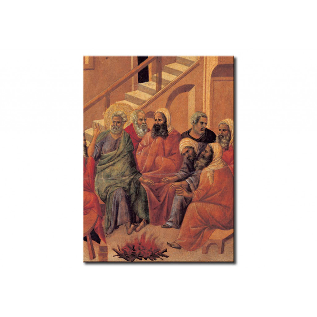 Schilderij  Duccio Di Buoninsegna: Peter Denying Christi