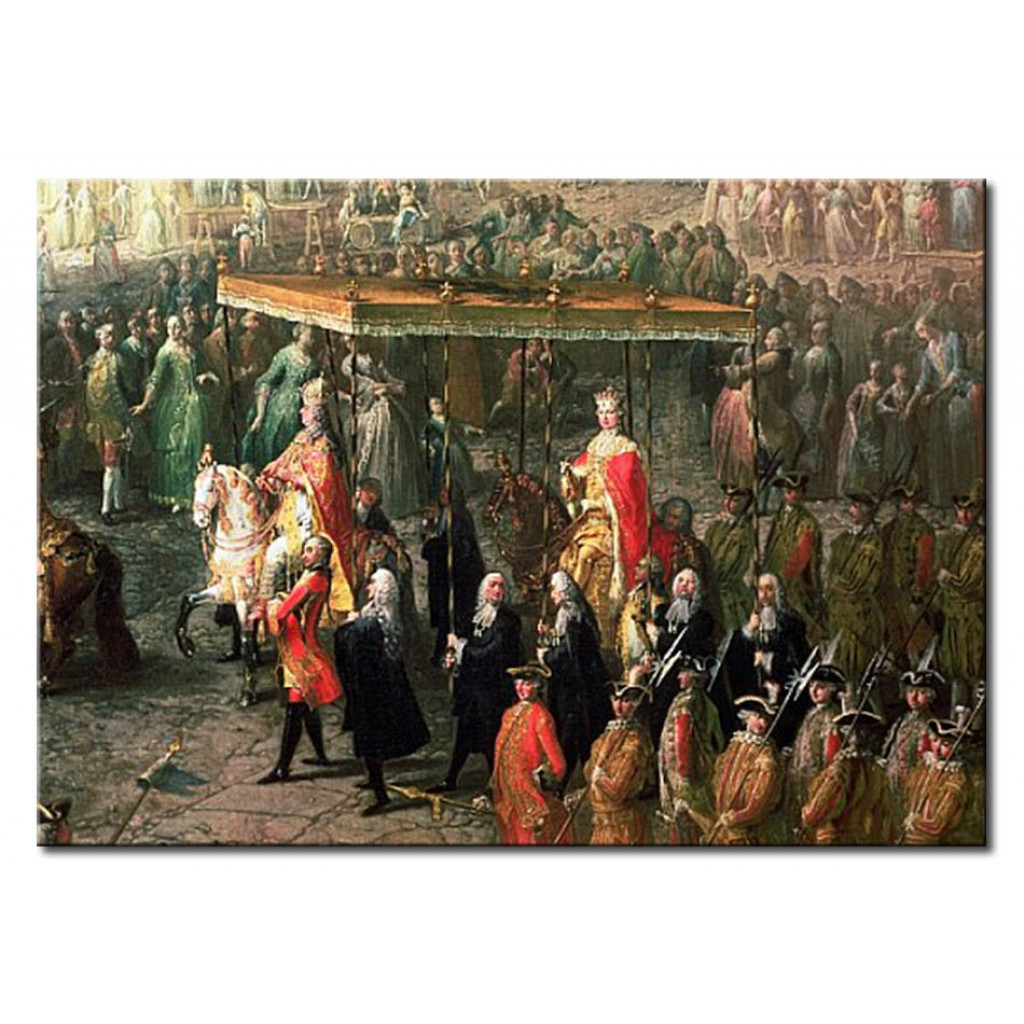 Reprodução Da Pintura Famosa The Coronation Procession Of Joseph II