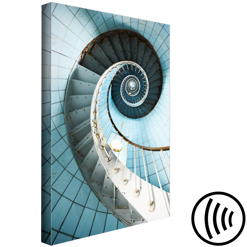 Pintura Em Tela Escadas Em Espiral (1 Peça) - Fotografia Da Arquitetura Na Luz
