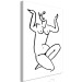 Obraz Nimfa morska - ilustracja kobiecej sylwetki w stylu minimal line art 119003 additionalThumb 2