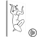 Obraz Nimfa morska - ilustracja kobiecej sylwetki w stylu minimal line art 119003 additionalThumb 6