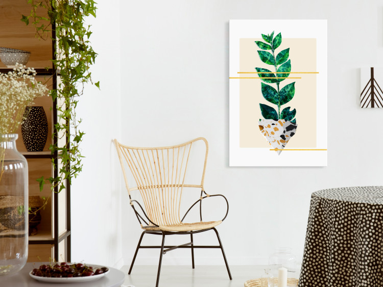 Obraz Botaniczna wycinanka - abstrakcyjny, minimalistyczny botaniczny kolaż 122603 additionalImage 3