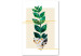 Obraz Botaniczna wycinanka - abstrakcyjny, minimalistyczny botaniczny kolaż 122603