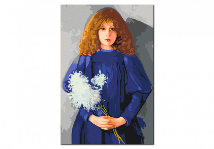 Tableau peinture par numéros Girl With Chrysanthemums 132403 additionalImage 6