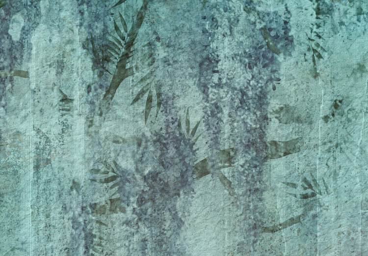 Papier peint Souvenirs turquoises - abstraction avec une forêt 142803 additionalImage 3