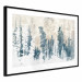 Plakat Abstrakcyjny zagajnik - pejzaż zimowego lasu z błękitnymi drzewami 145303 additionalThumb 5
