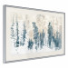 Plakat Abstrakcyjny zagajnik - pejzaż zimowego lasu z błękitnymi drzewami 145303 additionalThumb 19
