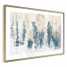 Plakat Abstrakcyjny zagajnik - pejzaż zimowego lasu z błękitnymi drzewami 145303 additionalThumb 14