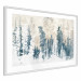 Plakat Abstrakcyjny zagajnik - pejzaż zimowego lasu z błękitnymi drzewami 145303 additionalThumb 7