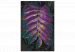 Obraz do malowania po numerach Roślinność dżungli - duży fioletowy liść z kroplami deszczu 146203 additionalThumb 3