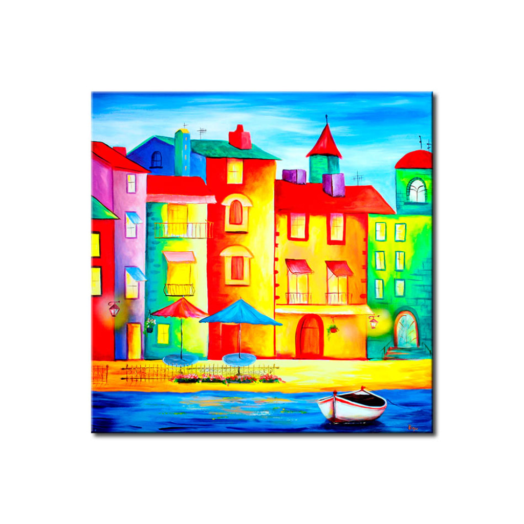 Pintura Cidade Do Arco-íris