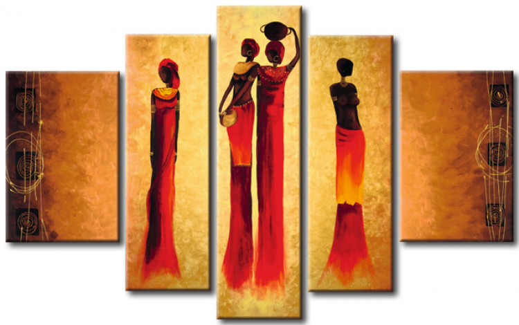 Tableau contemporain Dames africaines 49203