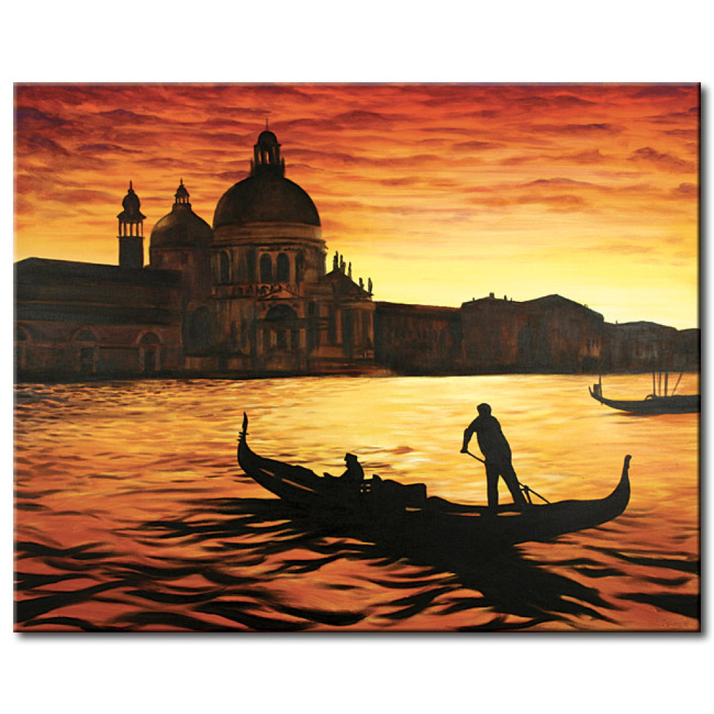 Pintura Barcos De Veneza