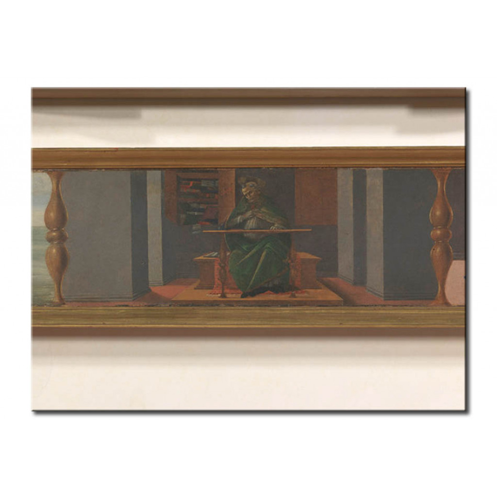 Schilderij  Sandro Botticelli: Saint Augustine In His Study