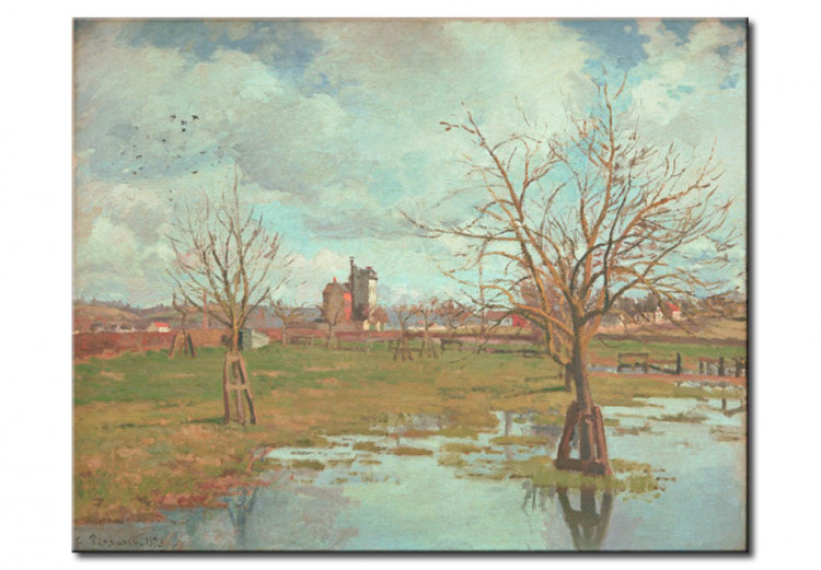 Reprodukcja obrazu Landschaft mit überschwemmten Feldern 53603