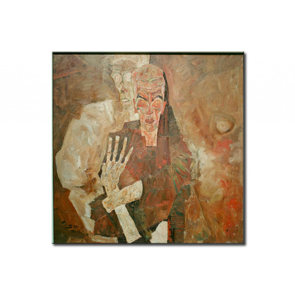 Schilderij  Egon Schiele: Tod Und Mann