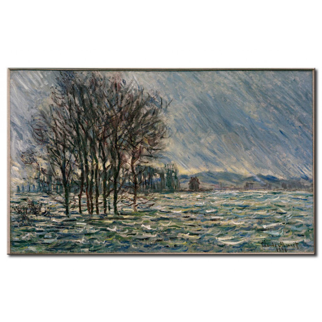 Schilderij  Claude Monet: Hochwasser