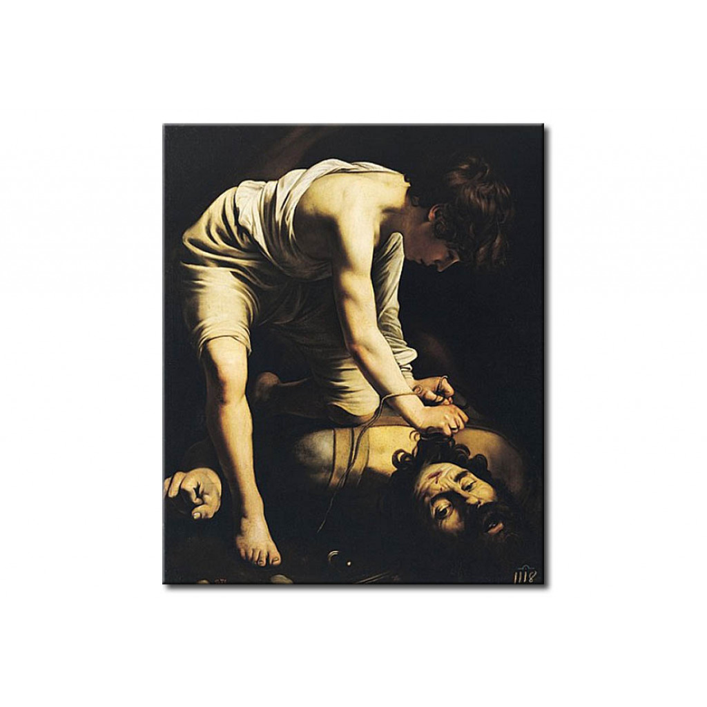 Schilderij  Caravaggio: David Victorious Over Goliath
