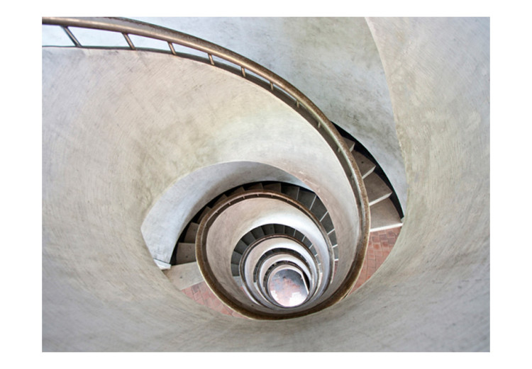 Wall Mural White spiral stairs 59803 additionalImage 1