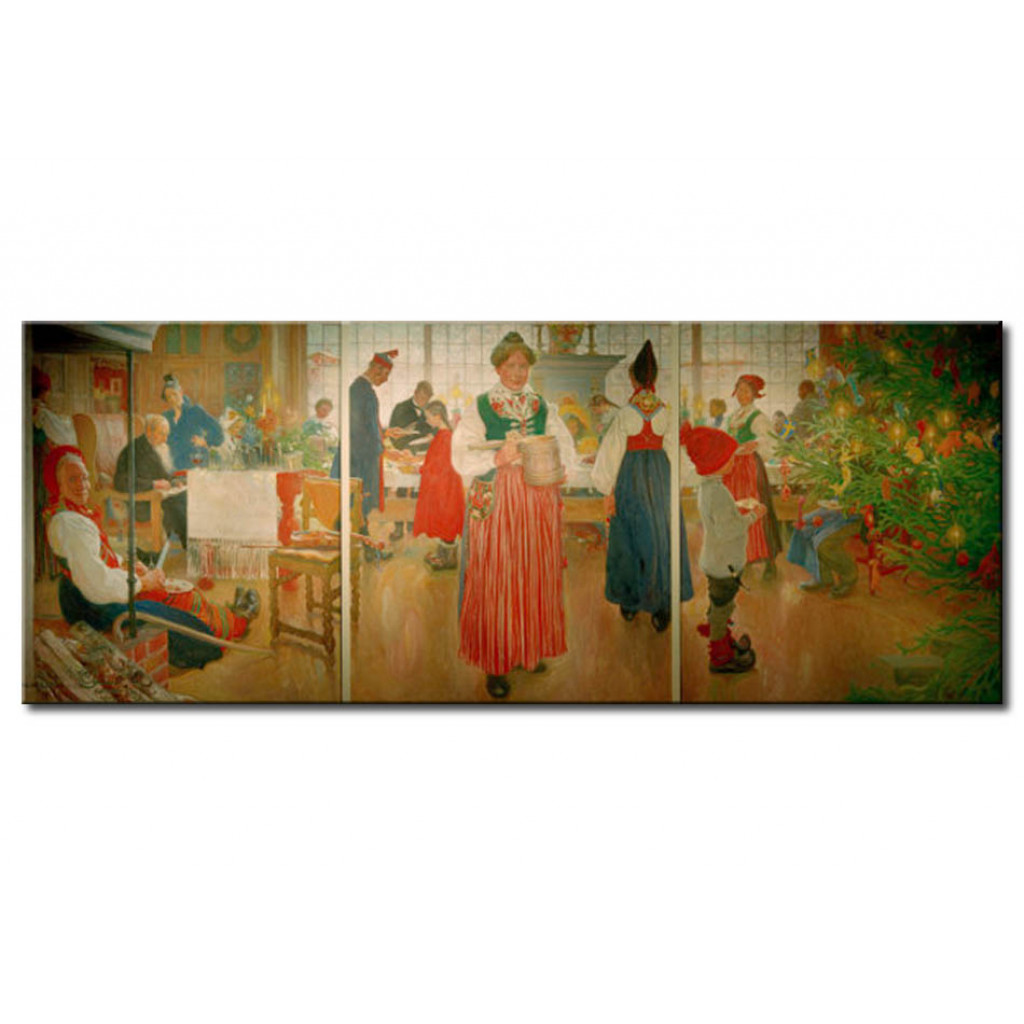 Schilderij  Carl Larsson: It's Christmas Again