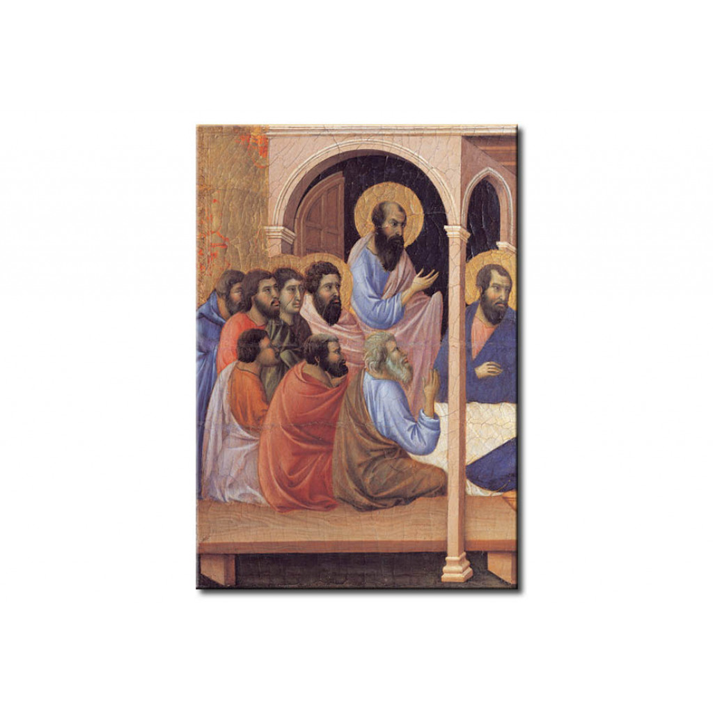 Schilderij  Duccio Di Buoninsegna: Mary Parting From The Apostles