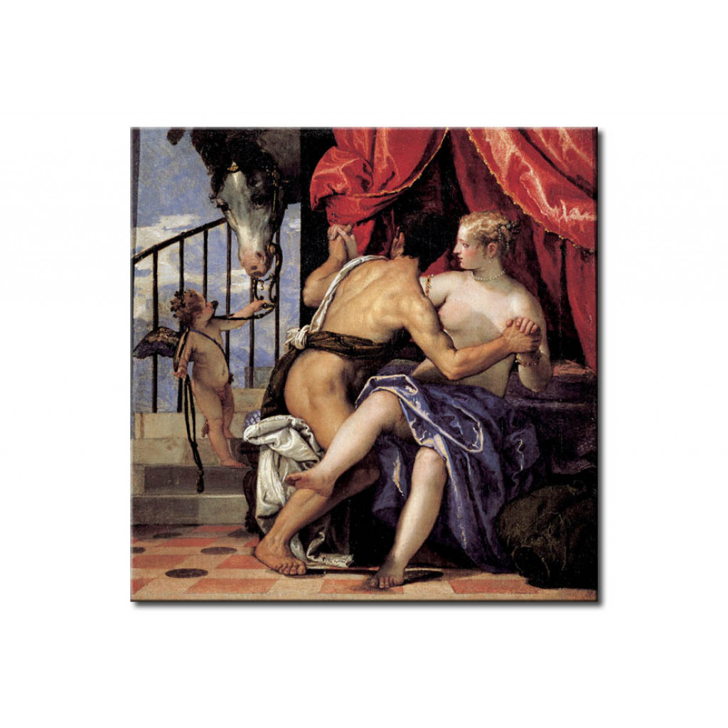 Schilderij  Paolo Veronese: Mars And Venus