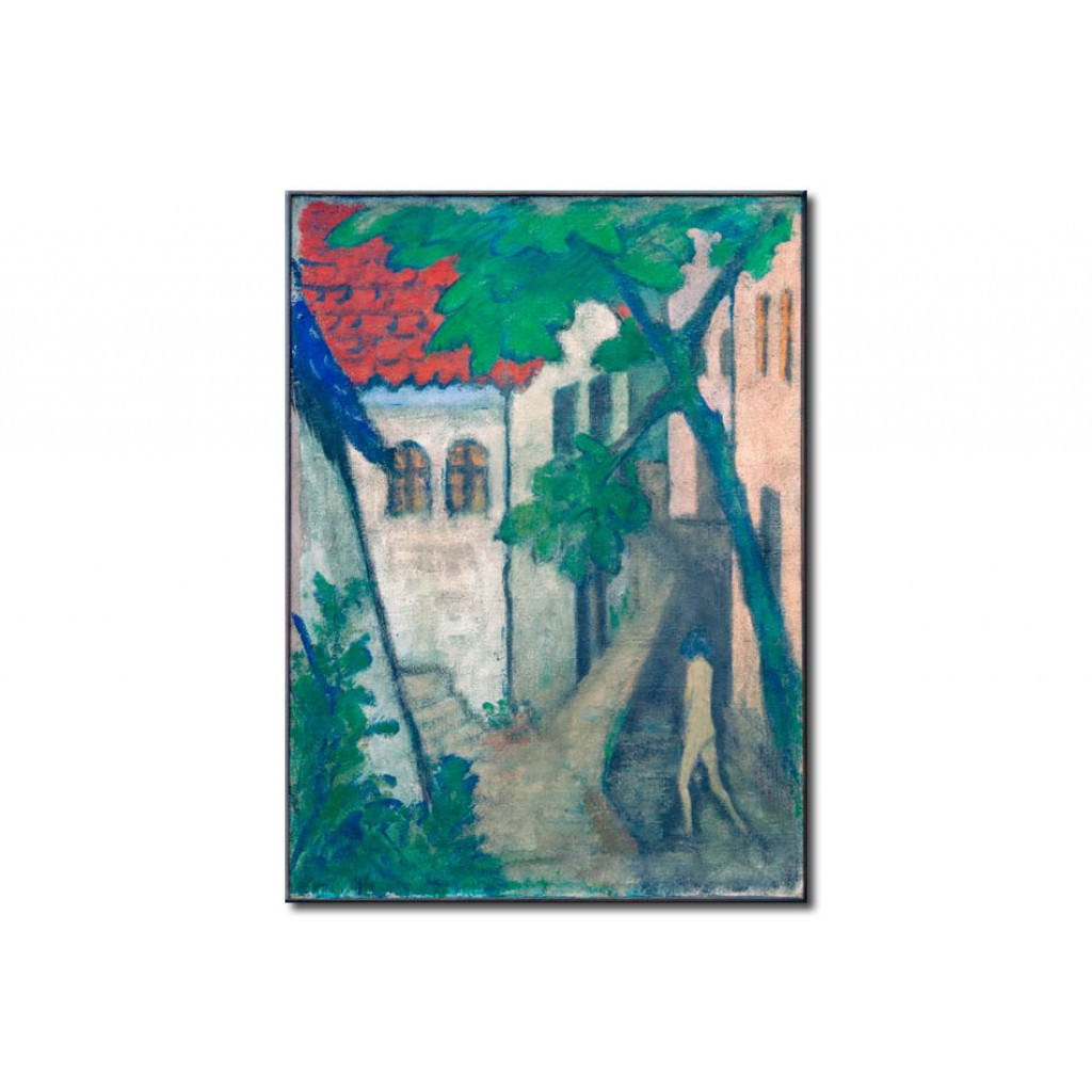 Schilderij  Otto Mueller: Zigeunerkind Im Dorf