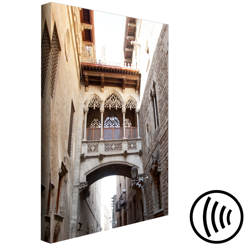 Obraz Dzielnica Gotycka W Barcelonie - Zdjęcie Zabytkowej Architektury