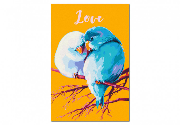 Wandbild zum Ausmalen Parrots in Love 132313 additionalImage 6