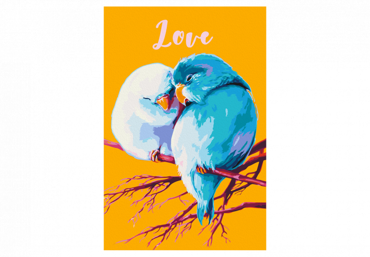 Obraz do malowania po numerach Zakochane papugi 132313 additionalImage 7