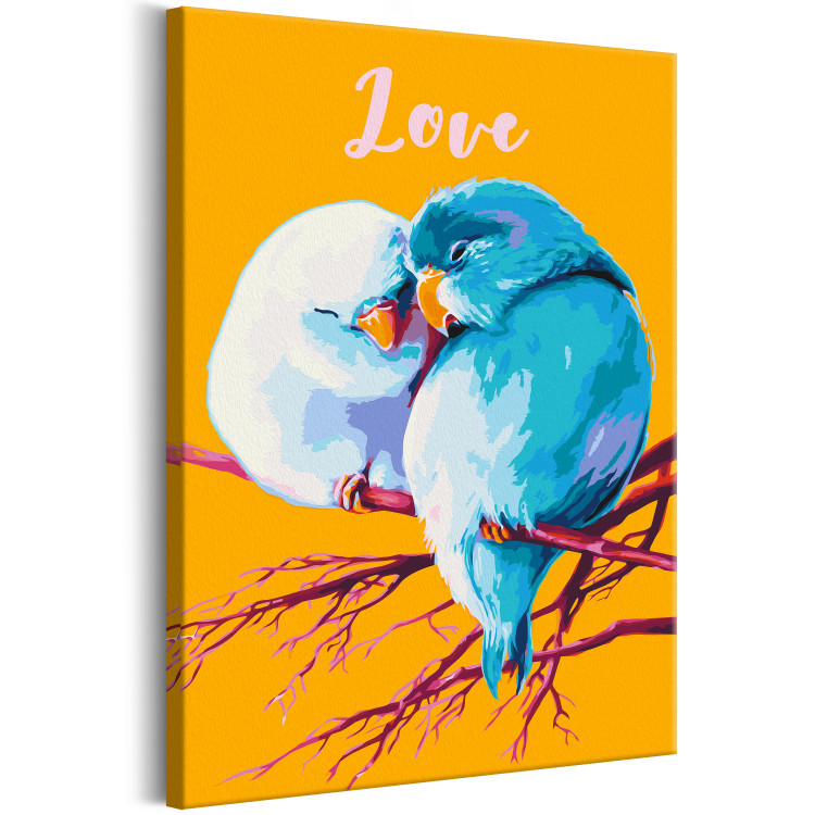 Desenho para pintar com números Parrots in Love 132313 additionalImage 5