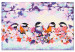 Paint by number Happy Tit - Birds on the Branch, Cherry Blossoms and Purple Spots 144613 additionalThumb 4