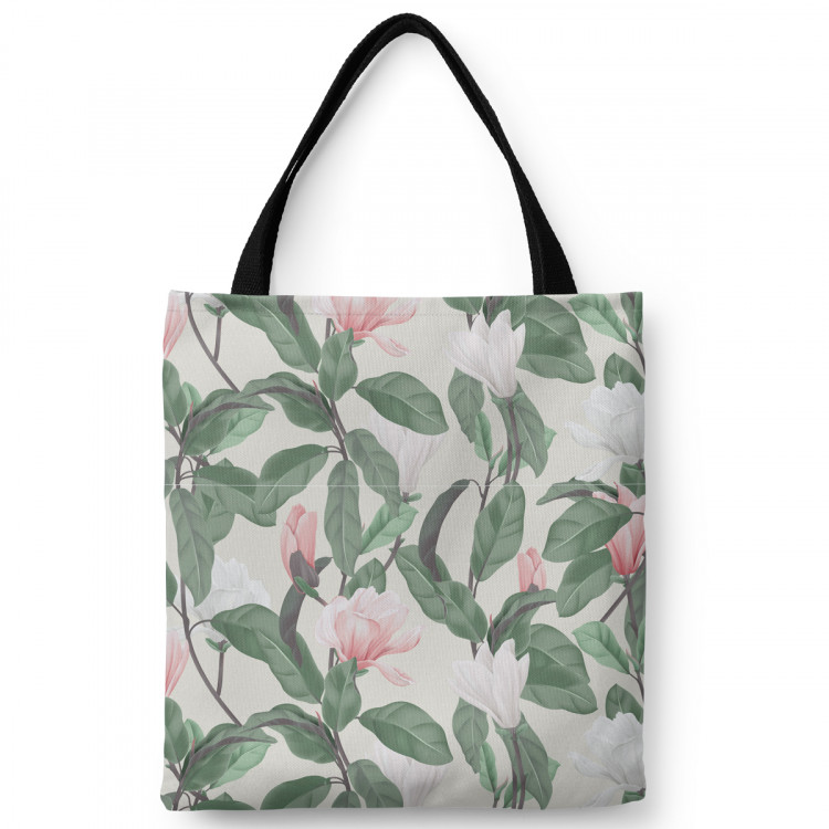 Shoppingväska Gentle magnolias - subtle floral pattern in cottagecore style 147513