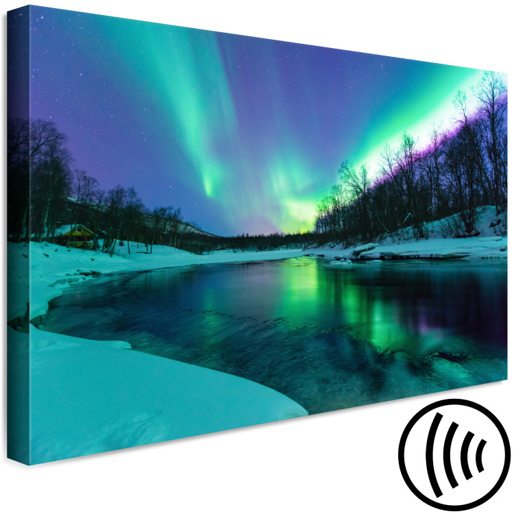 Canvas Art Print Aurora - Light Effects in the Midnight Night Sky 147713 additionalImage 6