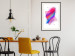 Wall Poster Abstraction - Uneven Convex Shapes in Shades of Cobalt and Pink 149713 additionalThumb 3