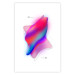 Wall Poster Abstraction - Uneven Convex Shapes in Shades of Cobalt and Pink 149713 additionalThumb 4