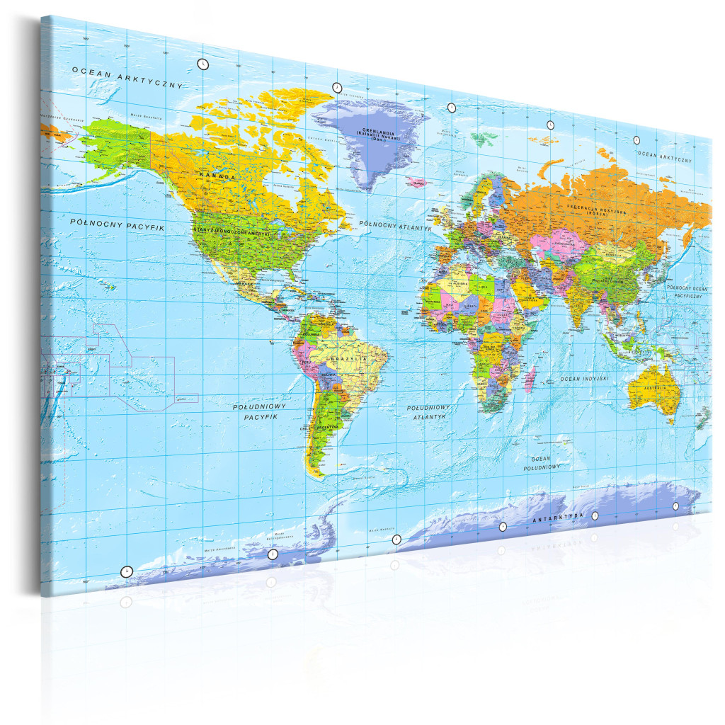 Schilderij World Map: Orbis Terrarum [Large Format]