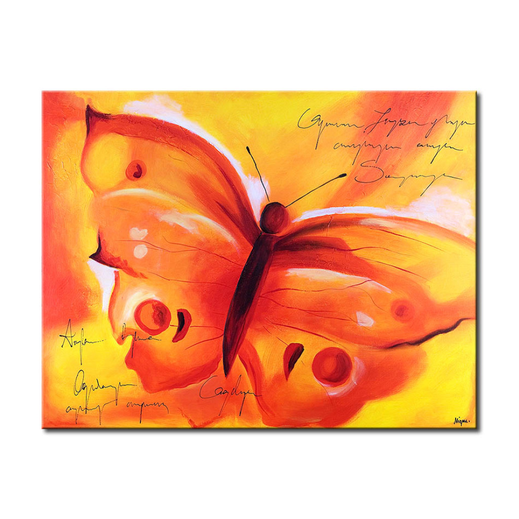 Schilderij  Insecten: Brief Van Een Vlinder