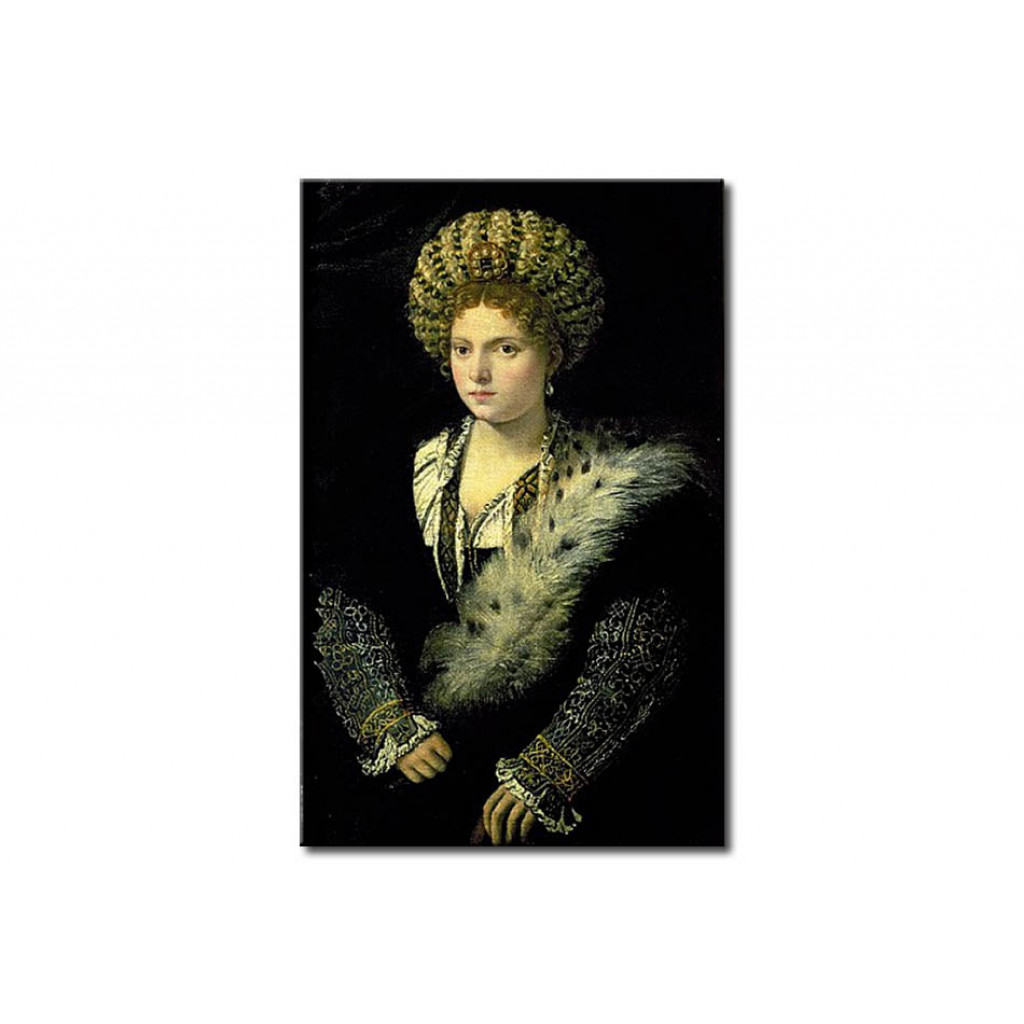 Schilderij  Titiaan: Portrait Of Isabella D'Este