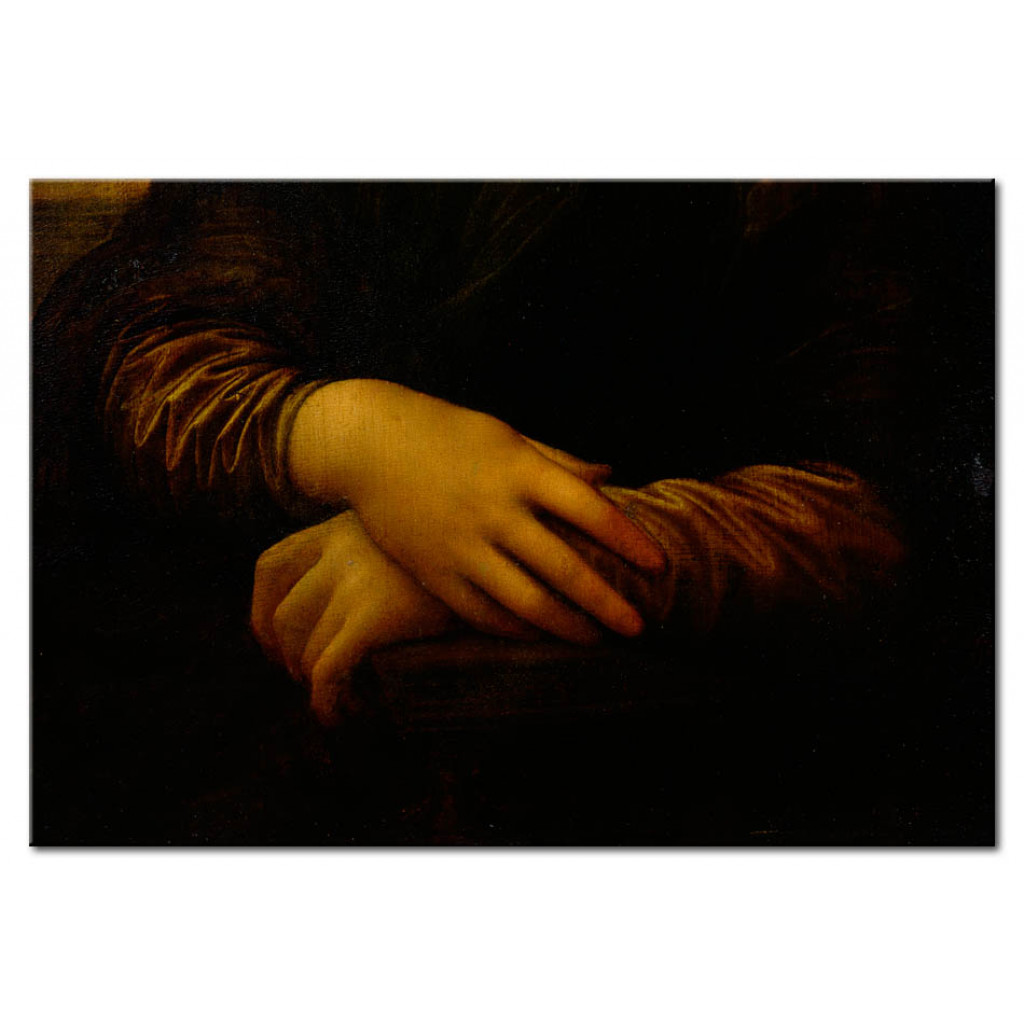 Schilderij  Leonardo Da Vinci: Mona Lisa, Detail Of Her Hands