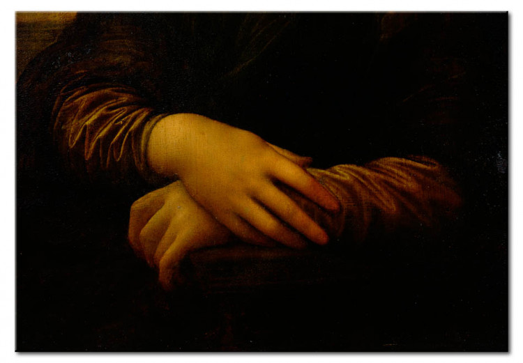 Reproducción de cuadro Mona Lisa, un detalle de sus manos 52013