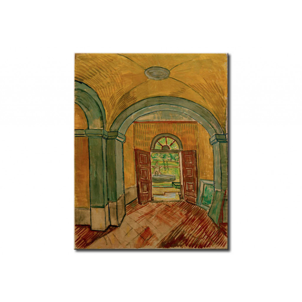 Schilderij  Vincent Van Gogh: Vestibule Of The Asylum
