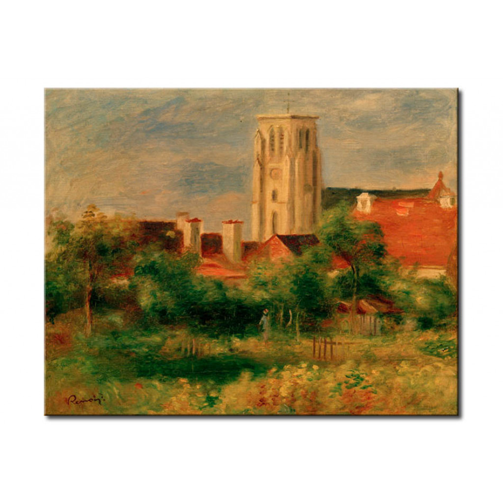 Schilderij  Pierre-Auguste Renoir: L'église D'Essoyes