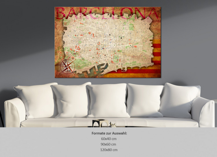Ozdobna tablica korkowa Mapa Barcelony  [Mapa korkowa] 92213 additionalImage 7