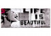 Quadro contemporaneo Banksy: Life is Beautiful 106523