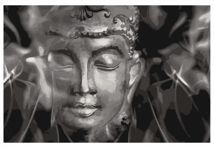 Malen nach Zahlen-Bild für Erwachsene Buddha in Black and White 107723 additionalImage 7