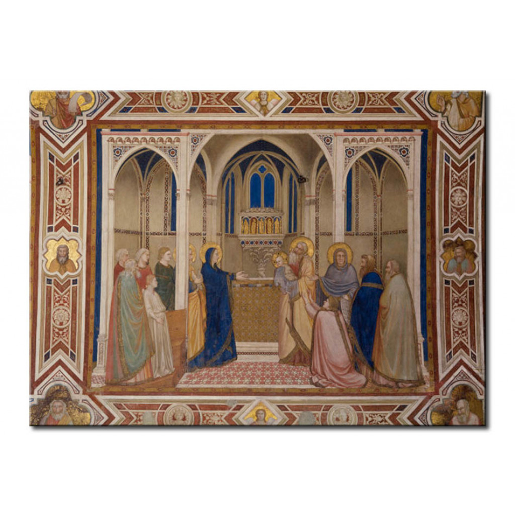 Schilderij  Giotto Di Bondone: Presentation In The Temple