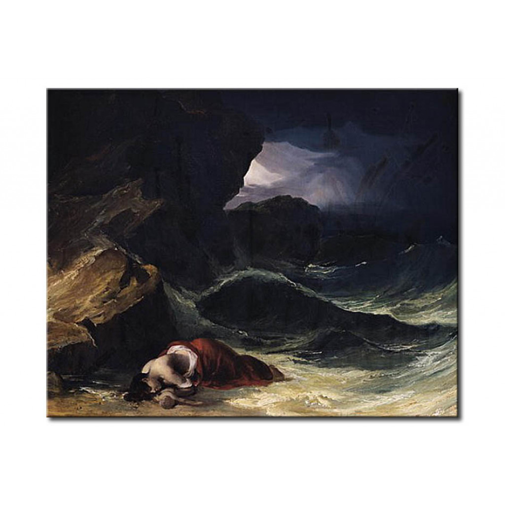 Schilderij  Théodore Géricault: The Storm, Or The Shipwreck